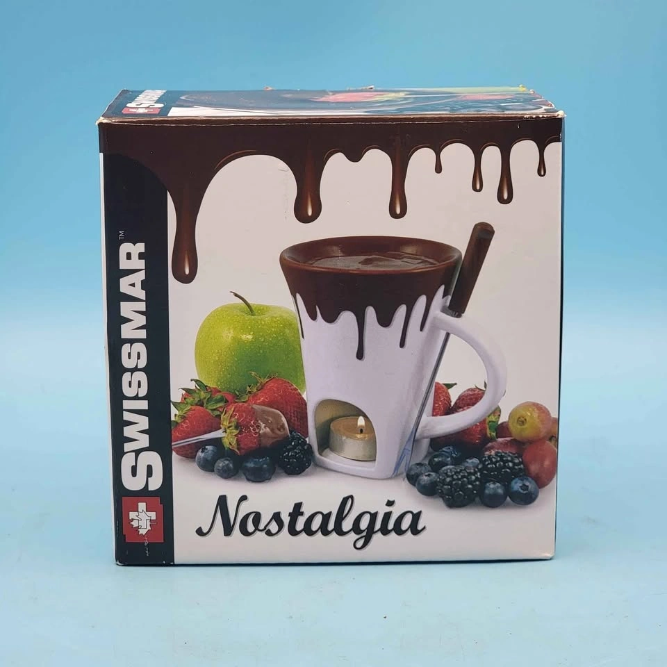 NEW/SEALED Swissmar Nostalgia Chocolate Fondue Set 4-piece - photo 3