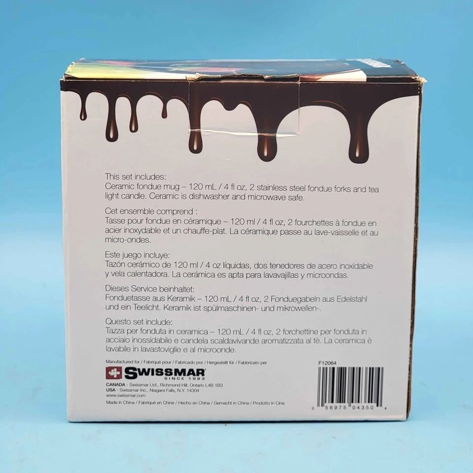 NEW/SEALED Swissmar Nostalgia Chocolate Fondue Set 4-piece - photo 4