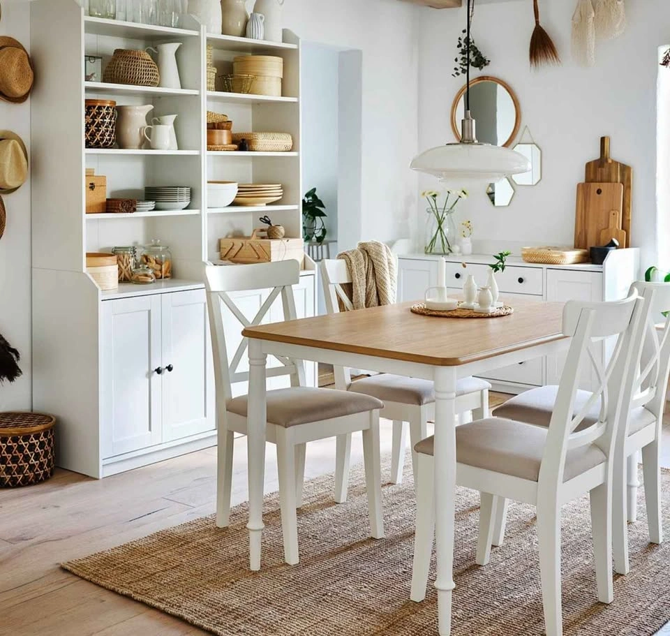 New IKEA DANDERYD Dining Table, Oak Veneer/White, 130x80 cm - photo 2