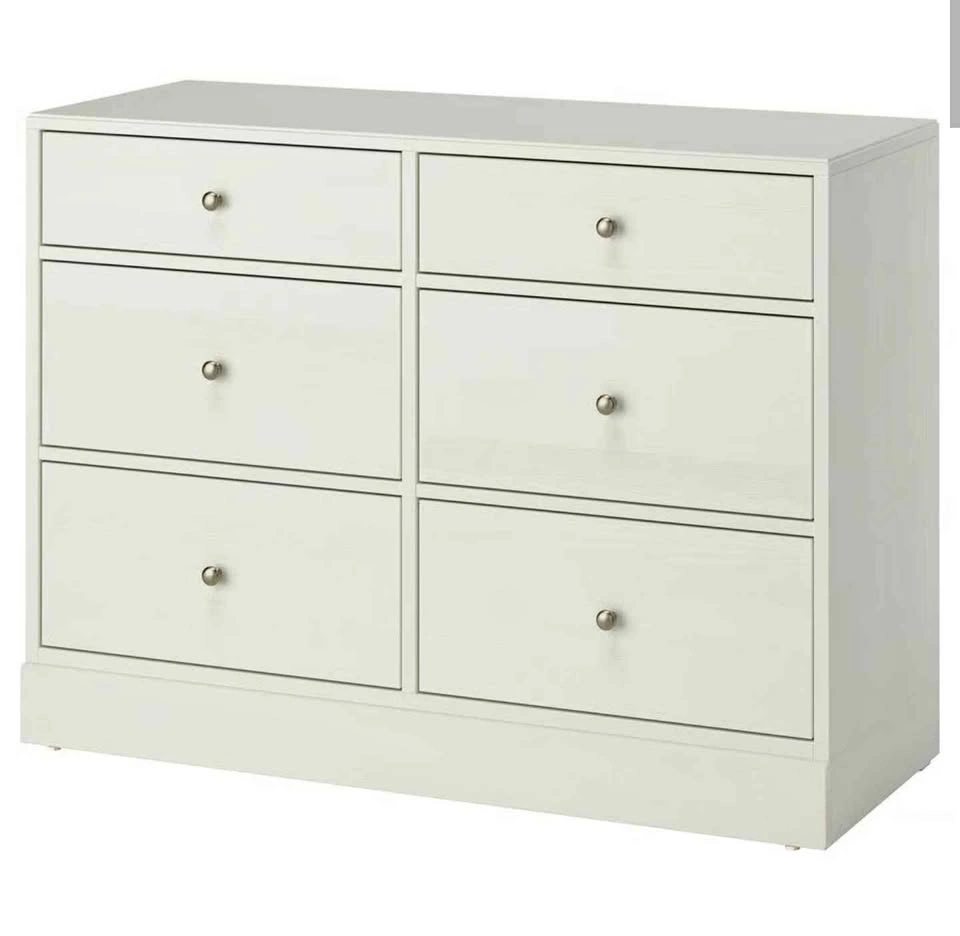 New IKEA HAVSTA 6-Drawer Dresser, White