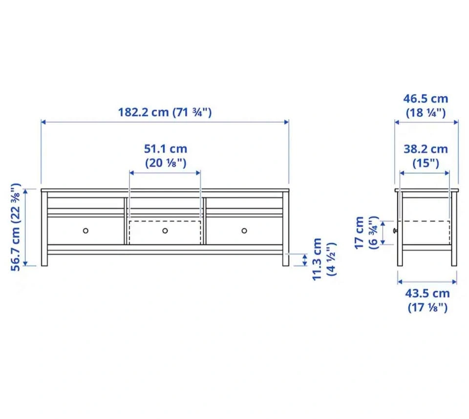 New Ikea Hemnes TV Bench - photo 4