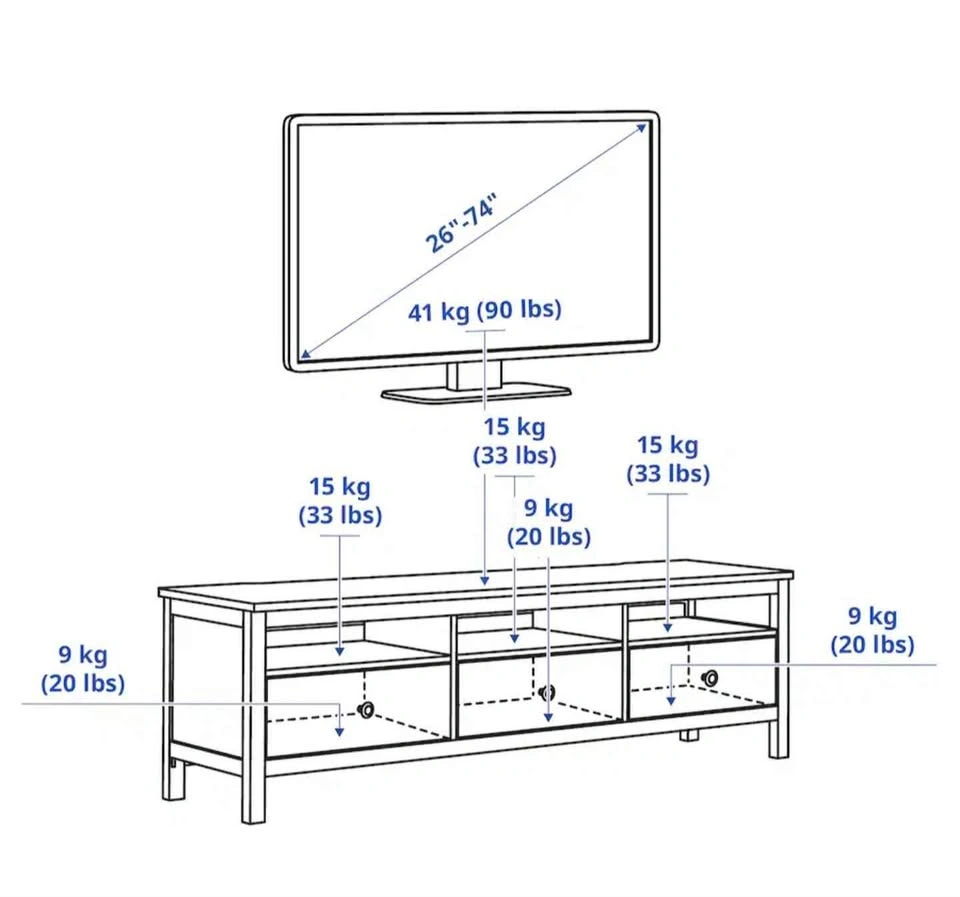 New Ikea Hemnes TV Bench - photo 5