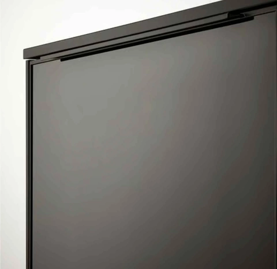 New Ikea RANNÄS TV bench, stand, black/black glass - photo 3