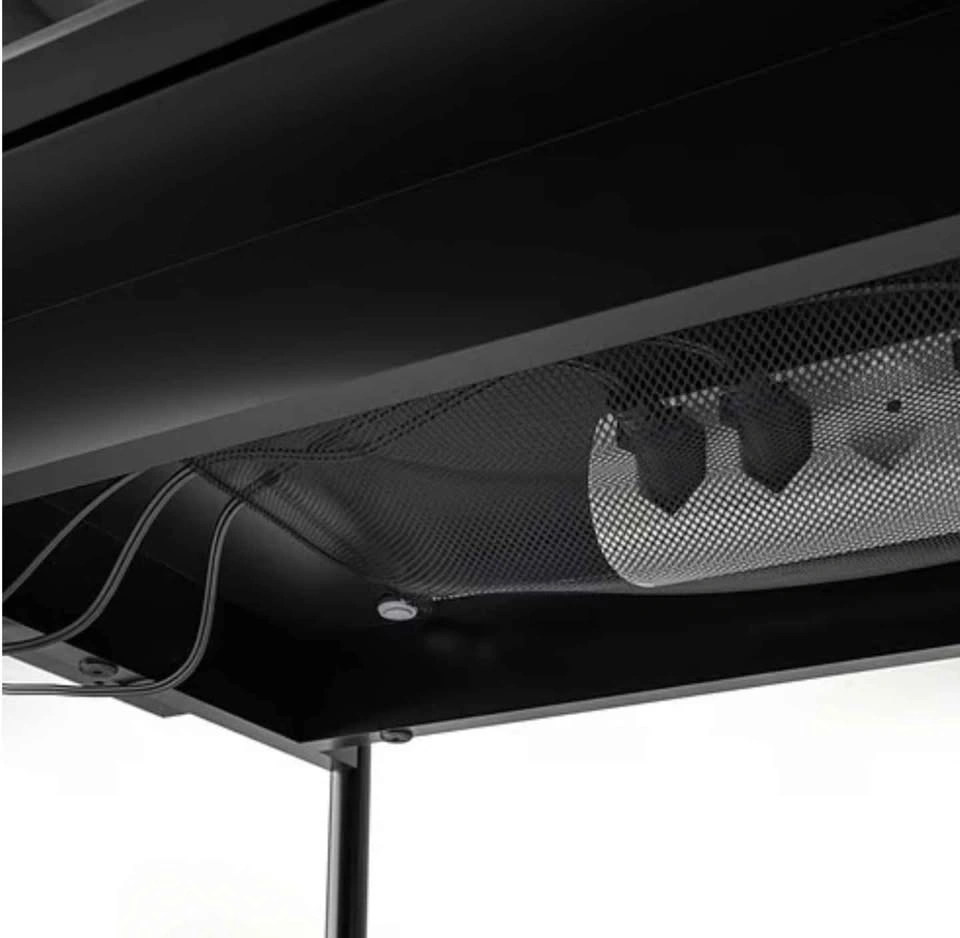 New Ikea RANNÄS TV bench, stand, black/black glass - photo 4