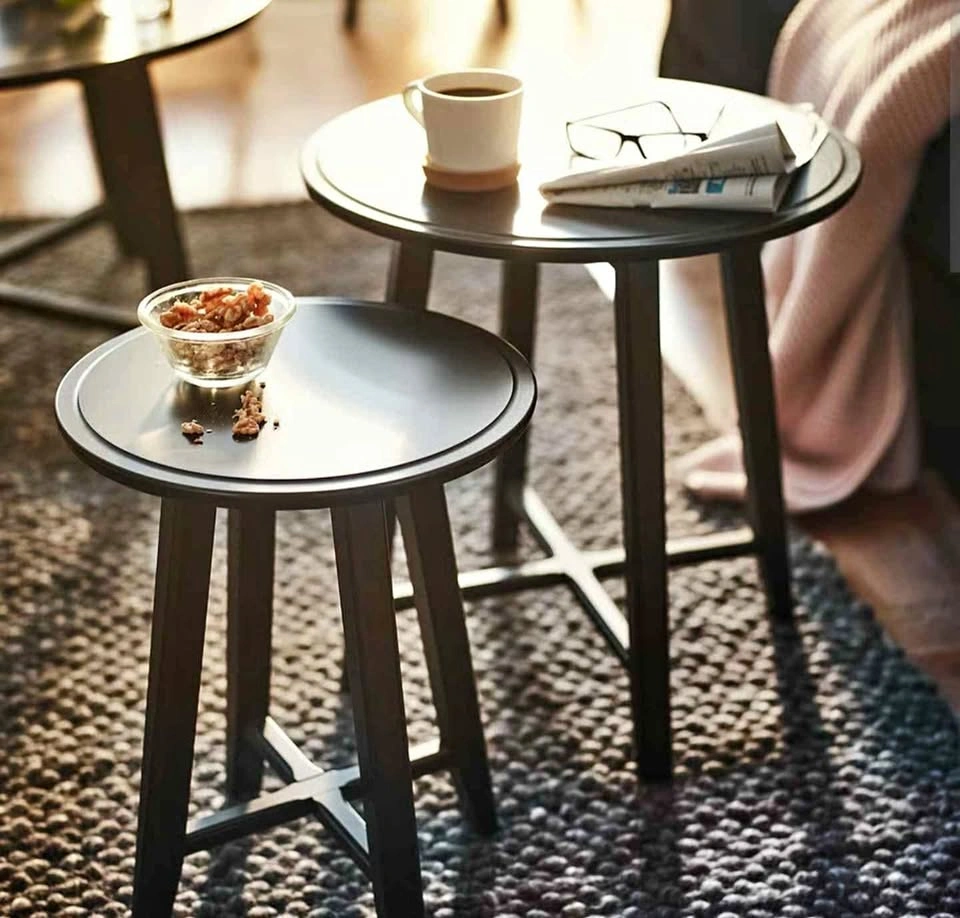 Ikea KRAGSTA Nesting Tables, Set of 2, Black