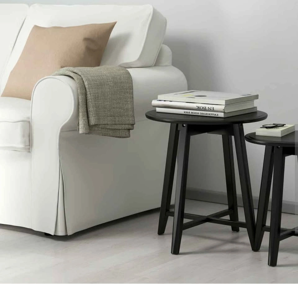 Ikea KRAGSTA Nesting Tables, Set of 2, Black - photo 4