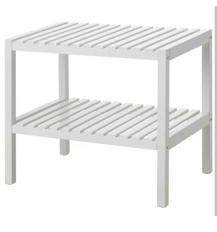 New Ikea MUSKAN Bench, white, 58x38 cm - photo 2