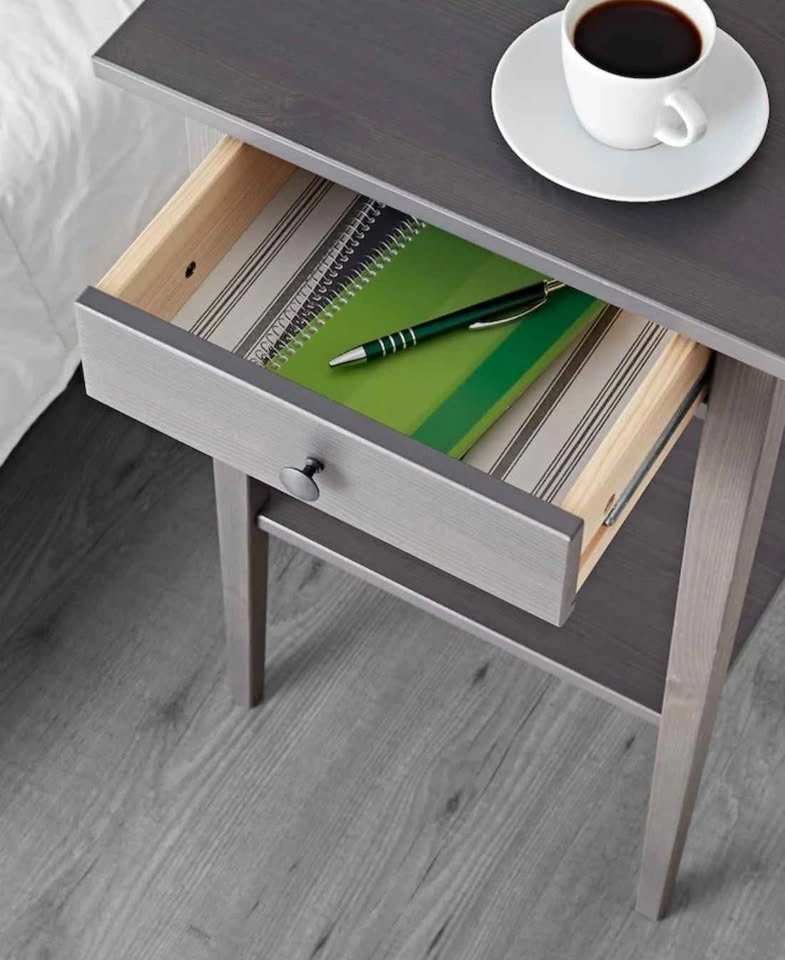 New in box Ikea Hemnes Nightstand, dark gray stained - photo 3
