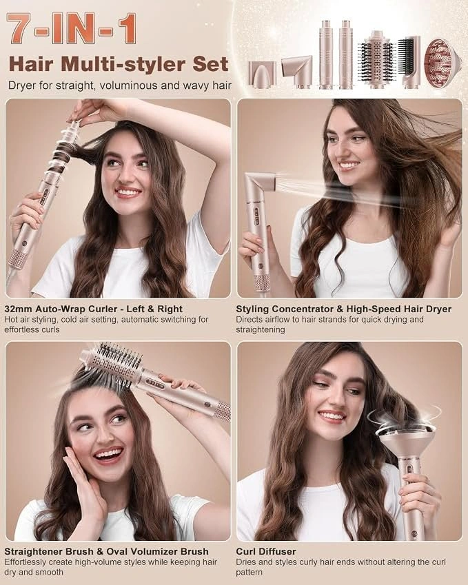 7MAGIC 7-in-1 Air Multi-Styler & Hair Dryer Brush - photo 2