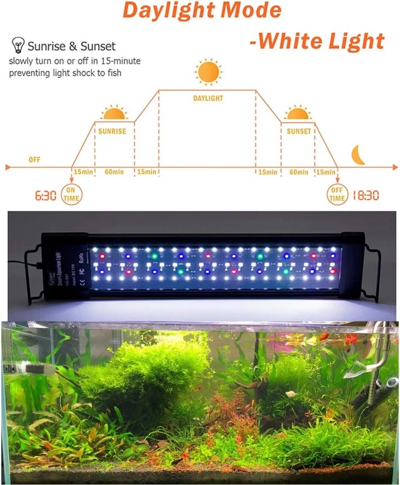 aquarium led light multi color plants - photo 3