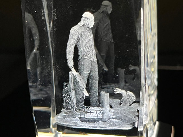 Friday the 13th (Jason Voorhees) 3D Glass Block Light - photo 2