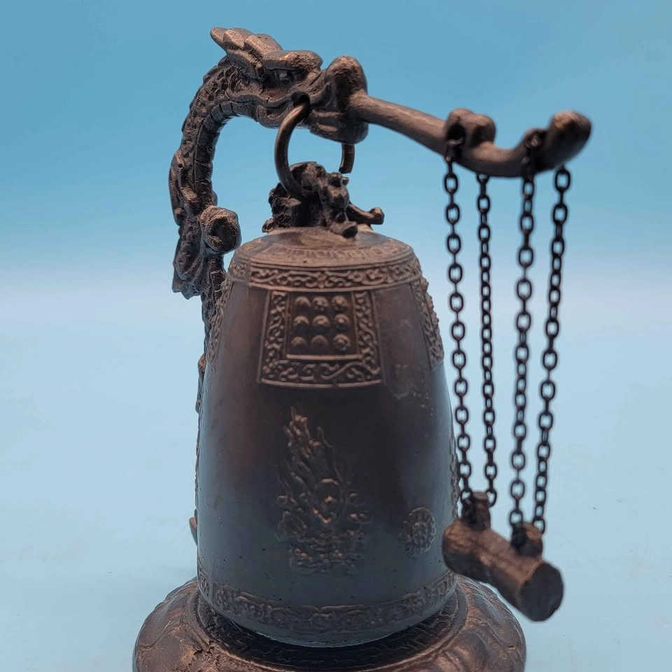 Buddhist Temple Bell Emille Bell, Korean Traditional Bronze - photo 5