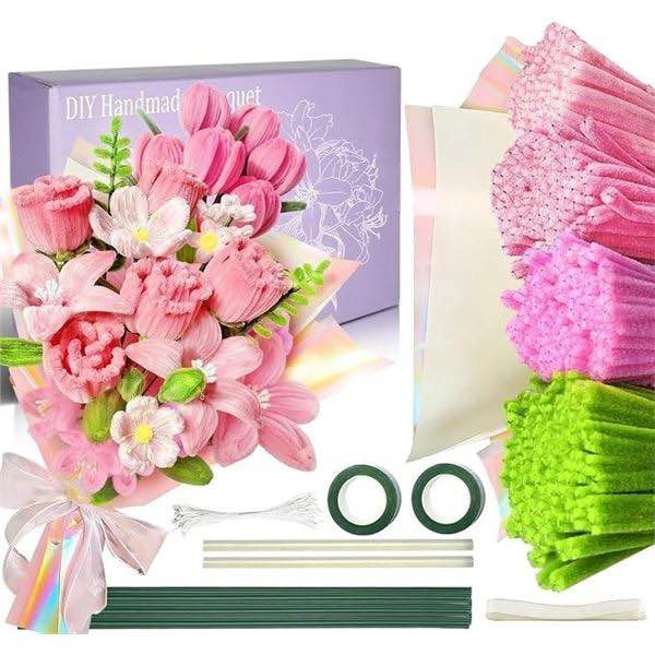 DIY Handmade Bouquet Pipe Cleaners - photo 3