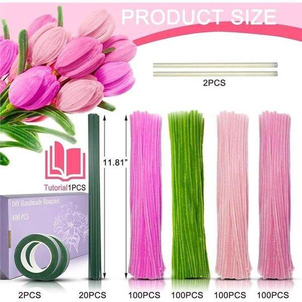 DIY Handmade Bouquet Pipe Cleaners - photo 4