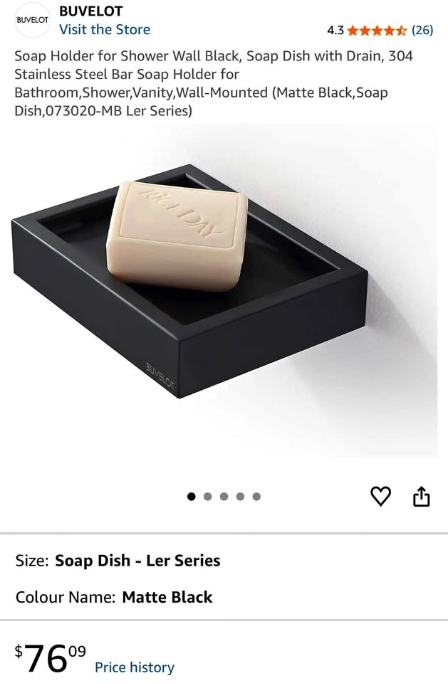 Wall Mounted Soap Dish Holder