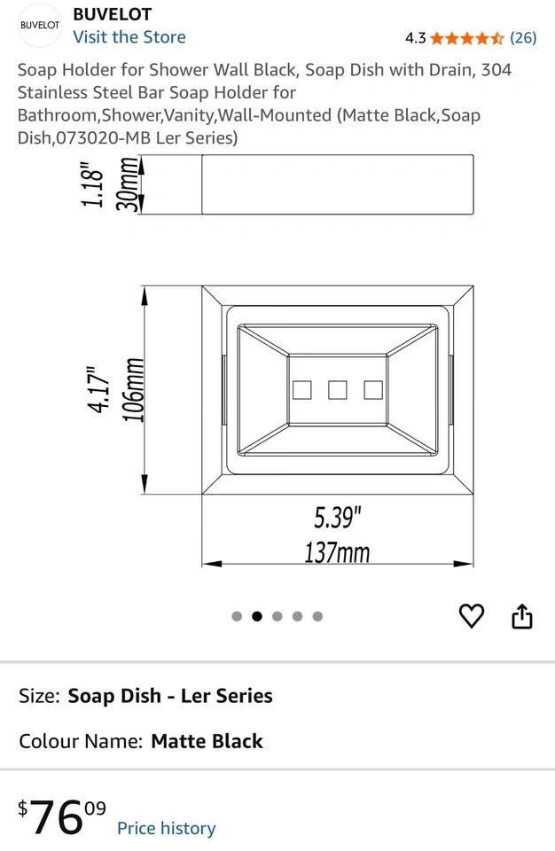 Wall Mounted Soap Dish Holder - photo 2