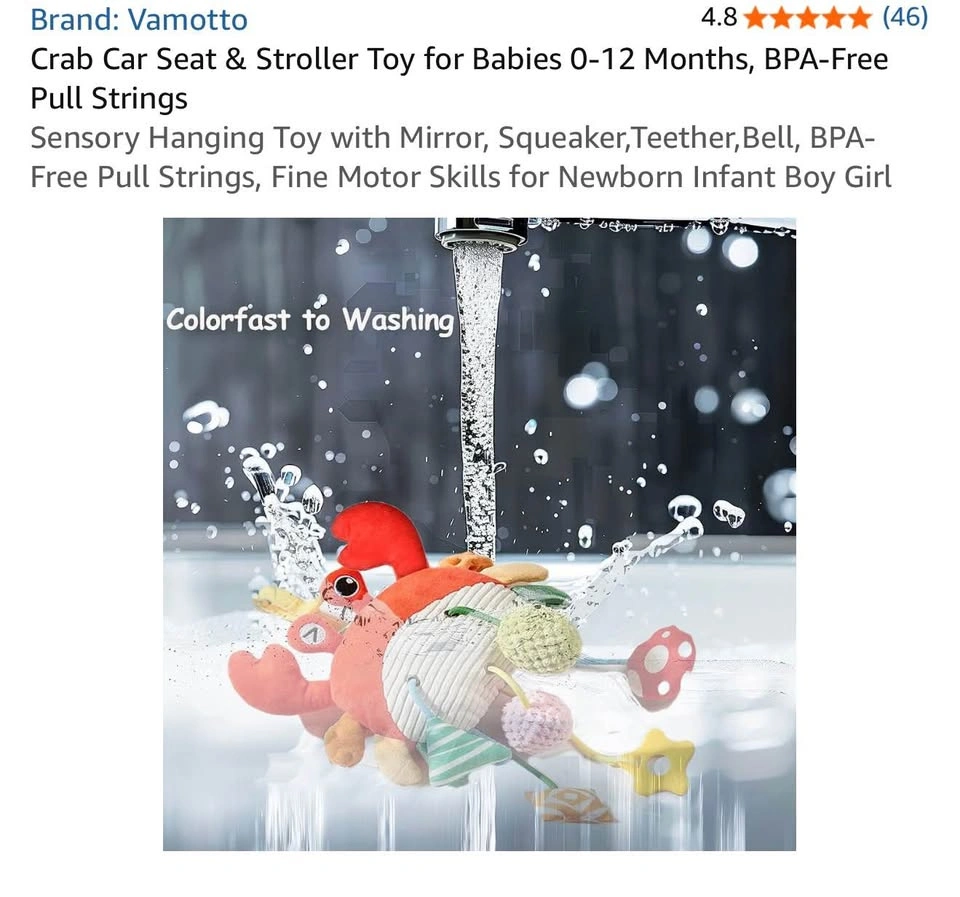 Baby Sensory Hanging Toy for Crib / Car seat - photo 2