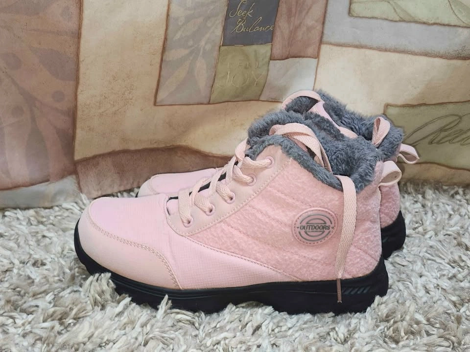Pink Faux Fur Lined Winter Boots - photo 3