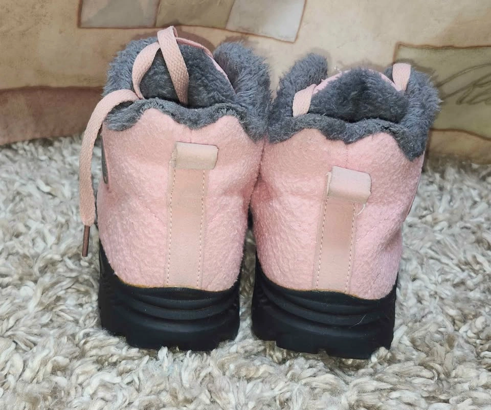 Pink Faux Fur Lined Winter Boots - photo 4