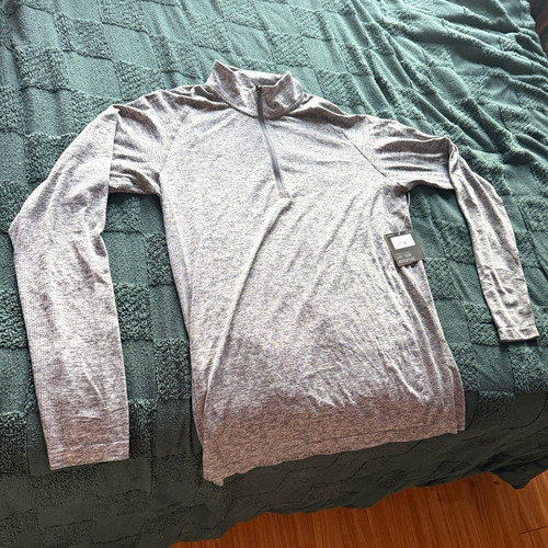 Eddie Bauer Motion Resolution Flux HD 1/4 Zip Pullover Gray Men’