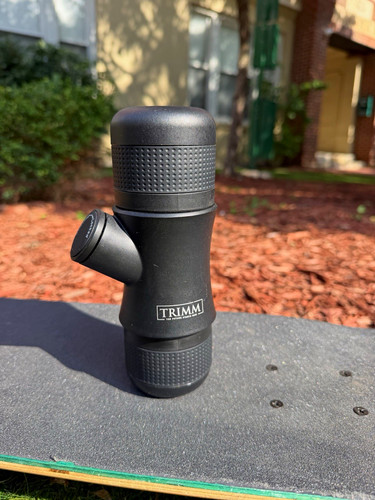 TRIMM Manual Portable Espresso Machine, Black, Tray & Filters