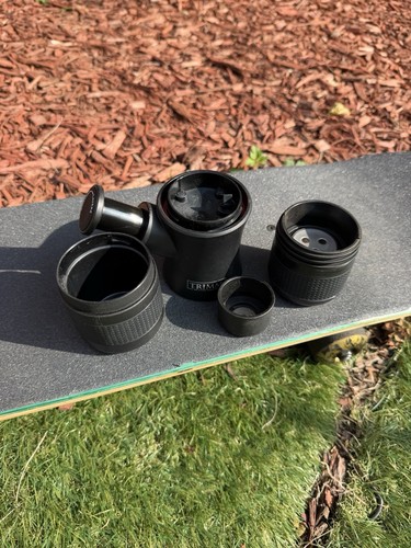 TRIMM Manual Portable Espresso Machine, Black, Tray & Filters - photo 5