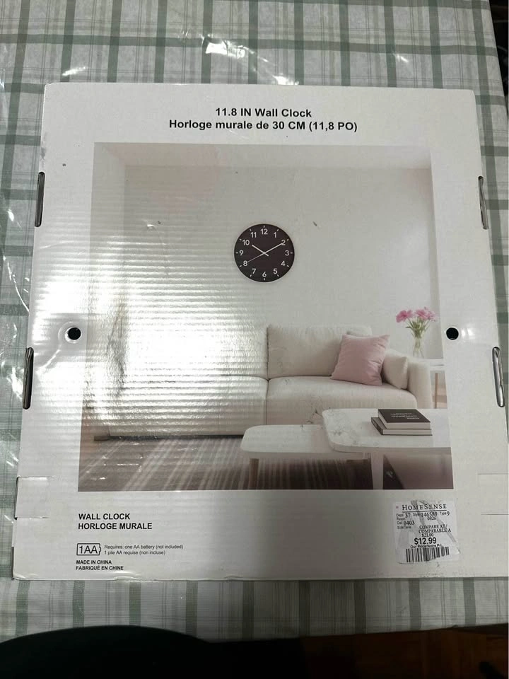 HomeSense 11.8 IN Wall Clock - photo 2