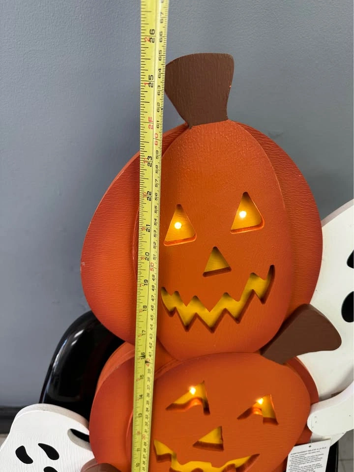 HomeSense Light-Up Halloween Pumpkin and Ghost Decoration - photo 2