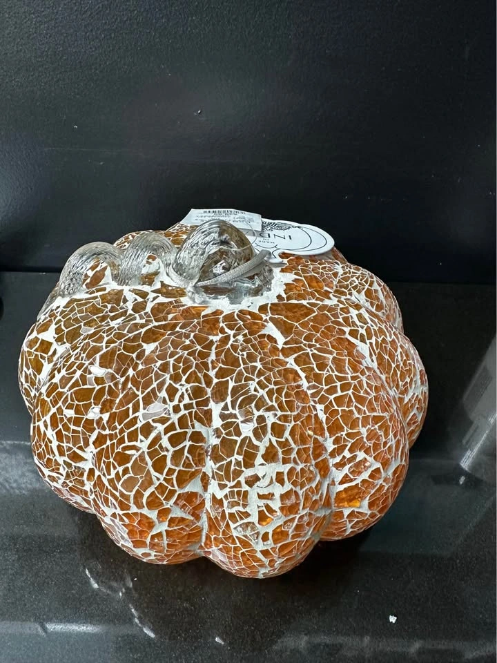 HomeSense Mosaic Glass Pumpkin - photo 3