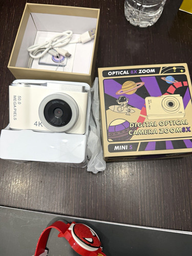 MINI S 50MP Compact Digital Camera 4K 8x Zoom 2.4 in Screen