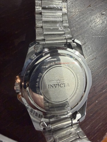 Invicta Pro Diver Men 46mm Silver Tone Case Black Metal Dial - photo 4