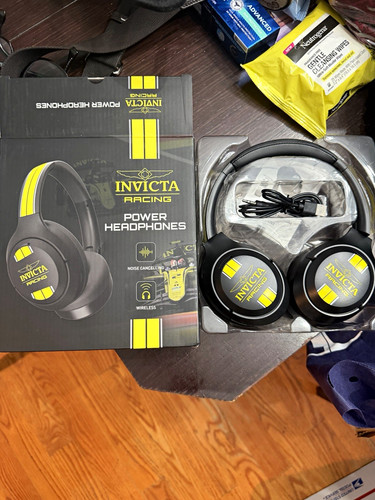 Invicta Racing Power Headphones Wireless Noise Cancelling
