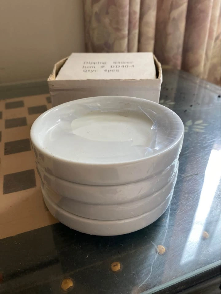 Dipper Saucer, brand new, never opened, 4 trays, 4” round - photo 2