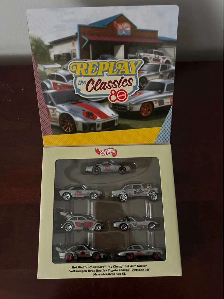 Hot Wheels 80th Anniversary Replay the Classics ZAMAC 7-Pack - photo 2