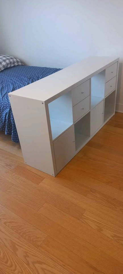 KALLAX Shelving Unit with 2 Doors and 4 Drawers, White - photo 2