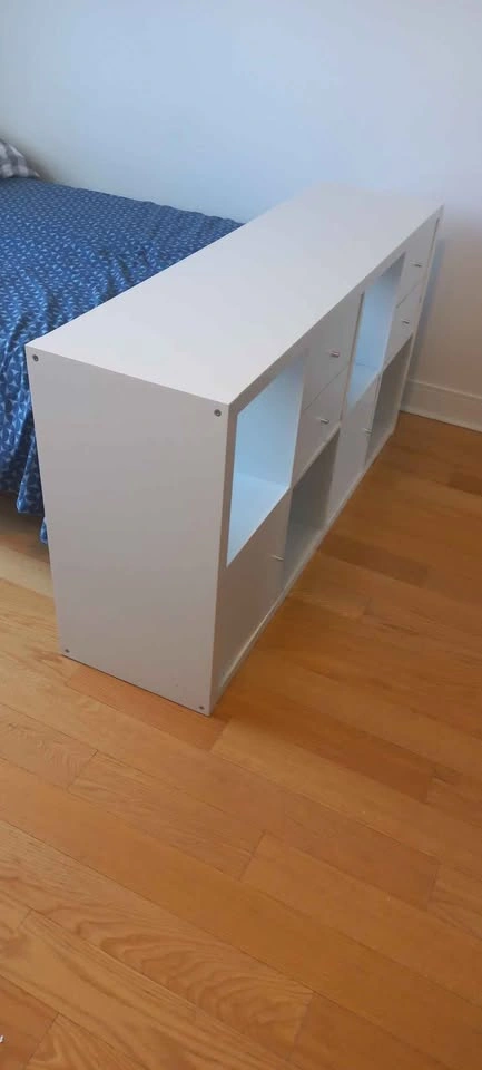 KALLAX Shelving Unit with 2 Doors and 4 Drawers, White - photo 3