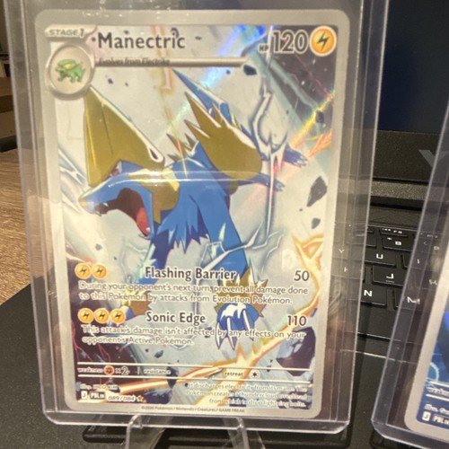 Pokemon TCG Full Art Holo 3-Card Lot Manectric Goldeen Silvally - photo 2