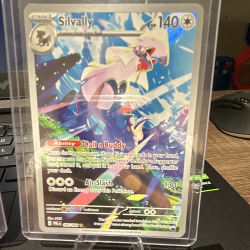 Pokemon TCG Full Art Holo 3-Card Lot Manectric Goldeen Silvally - photo 4
