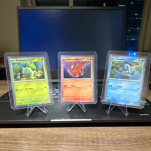 Pokemon TCG Holo 3-Card Lot Bulbasaur 046 Charmander 047 Squirtl