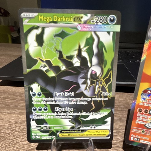 Pokemon TCG Jumbo Oversized Holo 2-Card Lot Mega Darkrai EX & Ra - photo 2