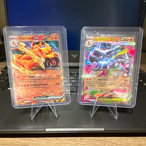 Pokemon TCG Charizard ex & Mega Charizard X EX 2-Card Lot