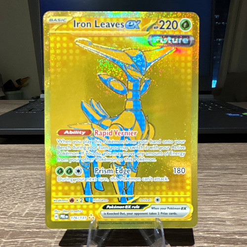 Pokemon TCG Iron Leaves ex 176/131 Temporal Forces Hyper Rare