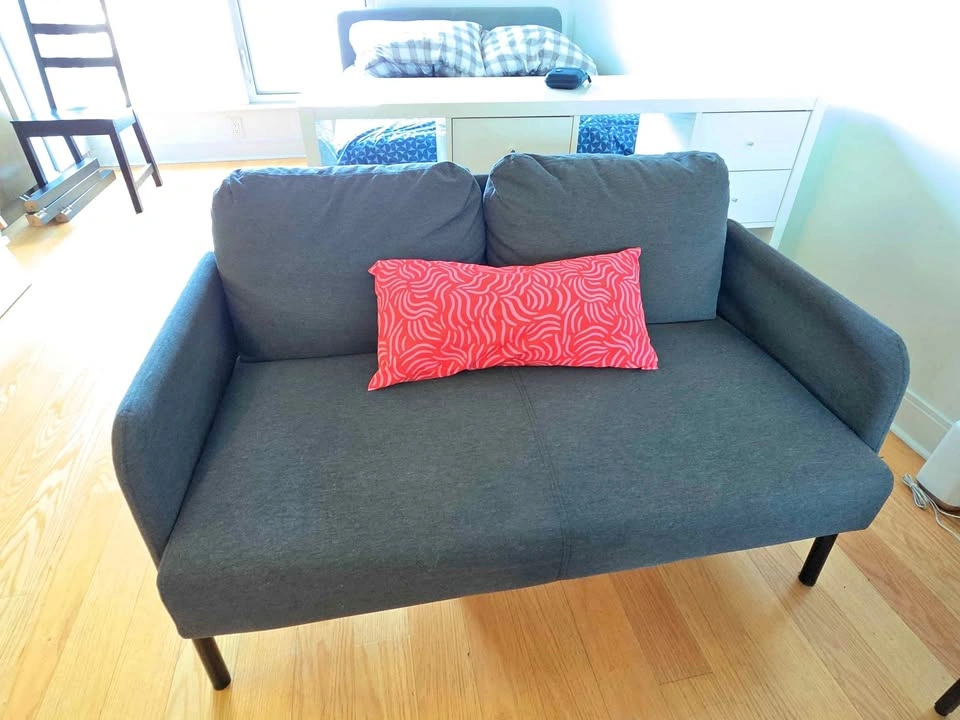 Sofa Loveseat Knisa dark gray