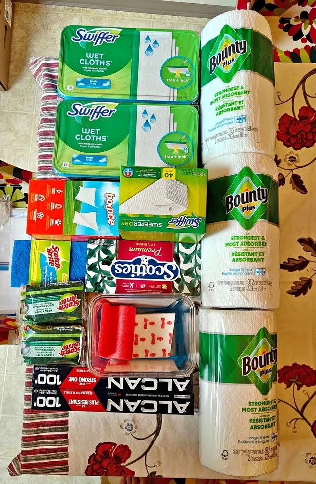 Bulk Household & Cleaning Supplies Lot - Retail value over $90