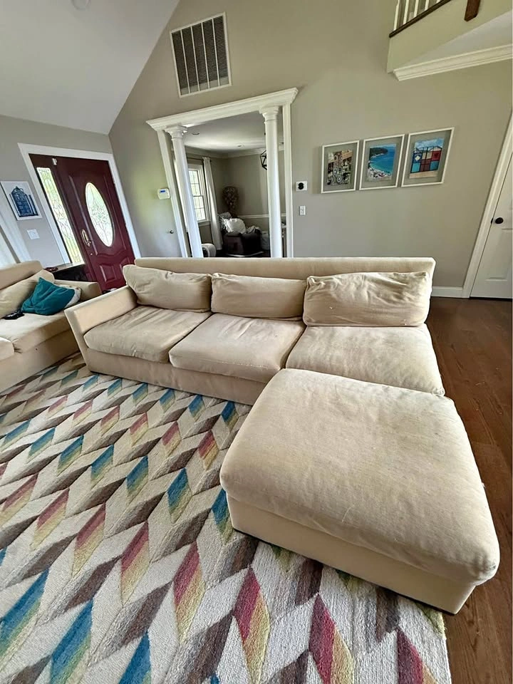 Kreiss Collection Oversized Modular Sectional + Ottoman