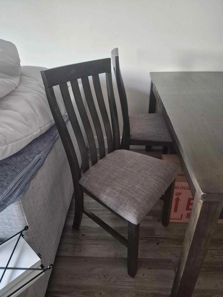 Dining table with 2 chairs and a bench - photo 2
