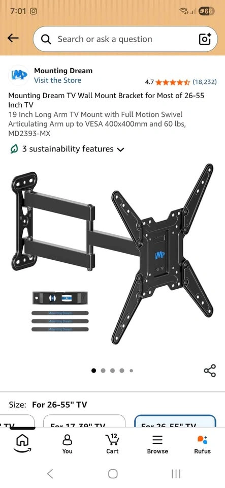 TV wall mount for 26-55" TVs - photo 5