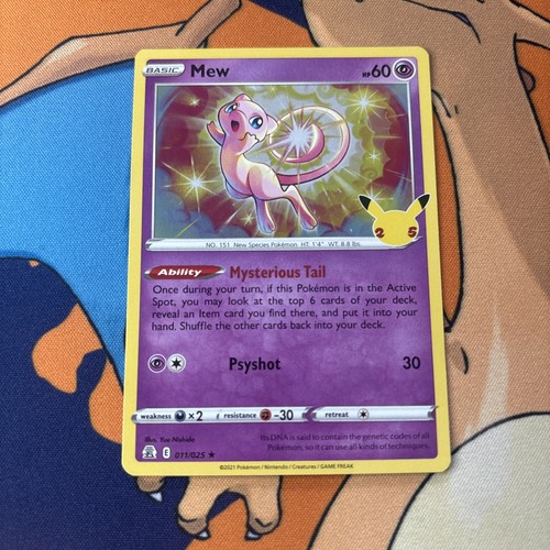2021 Pokemon Celebrations Mew #11/25 Holo 25th Anniversary NM