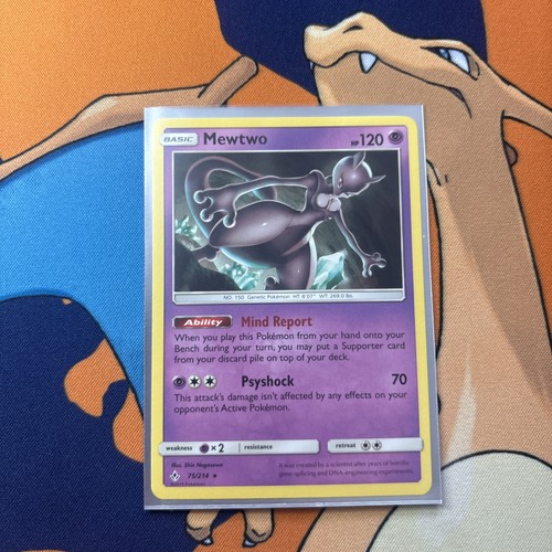 2019 Mewtwo 75/214 Sm-Unbroken Bonds Regular NM - photo 3