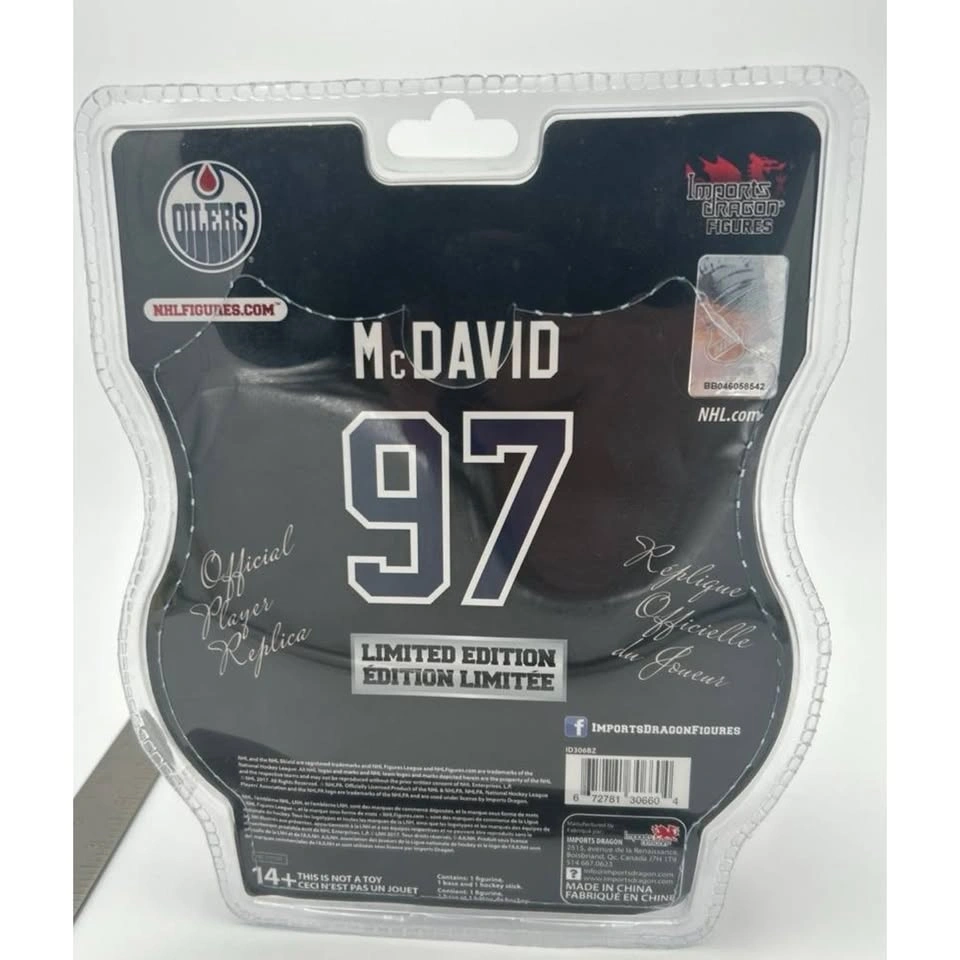 Connor McDavid #97 Edmonton Oilers Imports Dragon 6" Figure - photo 2